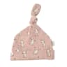 Ziggle Bunnies on Pink Baby Hat Knotted Design