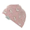 Ziggle Bunnies on Pink Bib