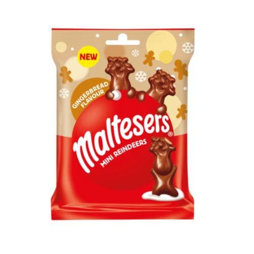 Maltesers Gingerbread Mini Reindeers Bag 59g