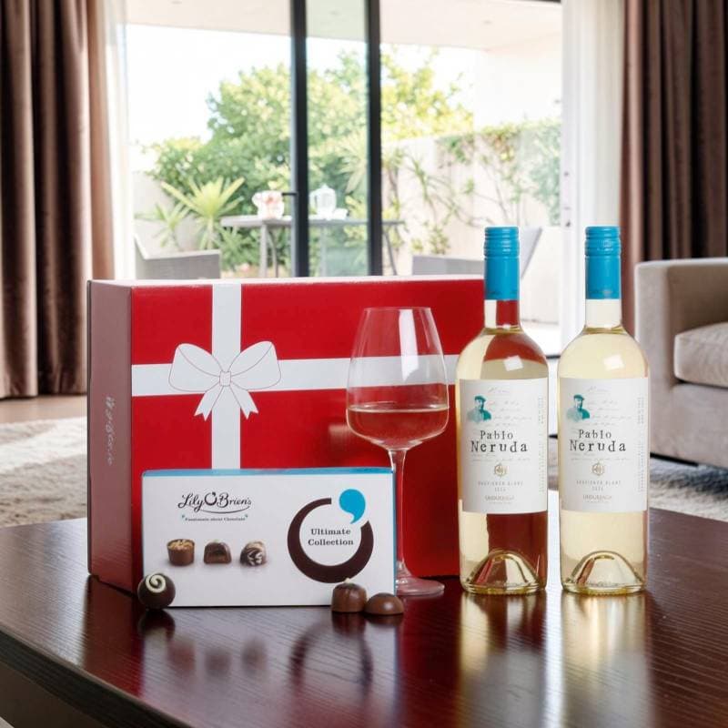 Double White Wine & Choc Hamper [2026]