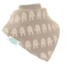 Ziggle White Elephants Bandana Bib