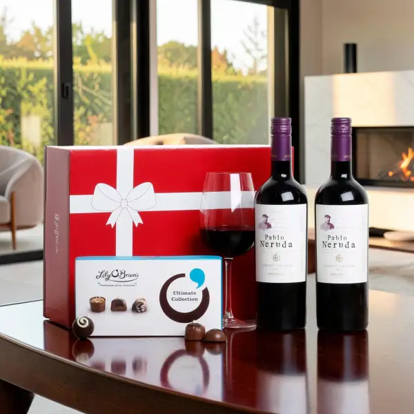 Double Red Wine & Choc Hamper