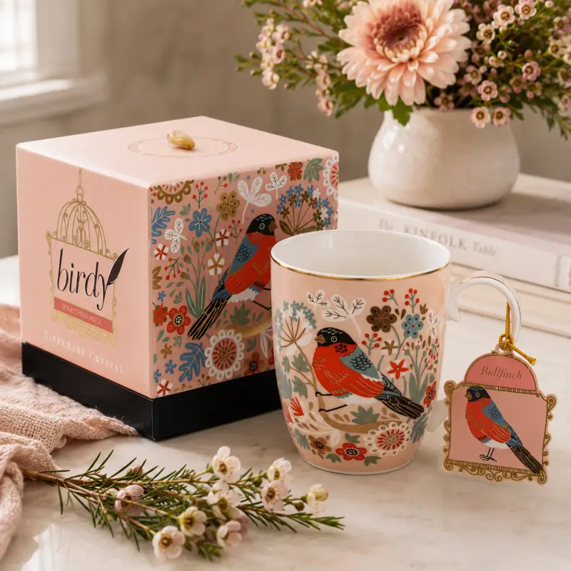 Tipperary Single Birdy Mug - Bullfinch