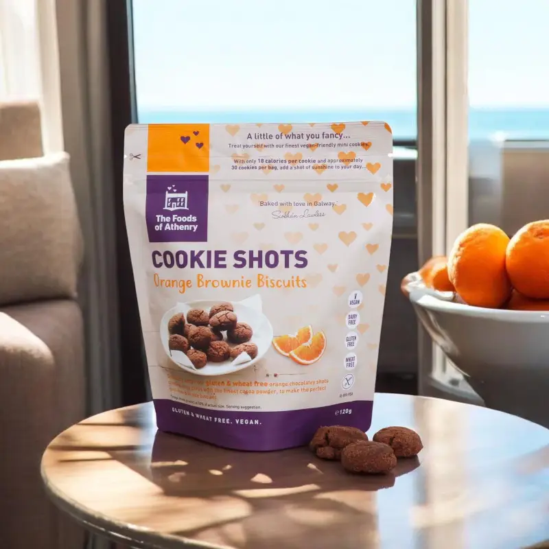 Cookie Shots Orange Brownie Biscuits 120g