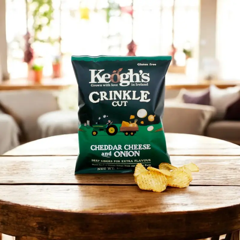Keogh's Crinkle Cut Cheddar Cheese And Onion 45G
