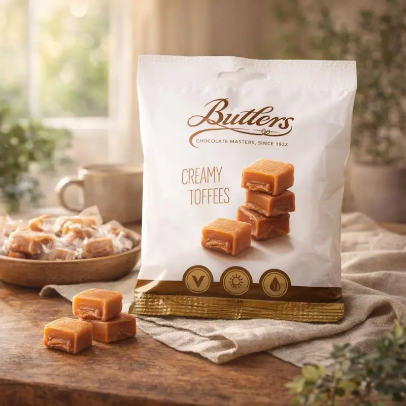 Butlers Creamy Toffee Bag 125g - AI Generated