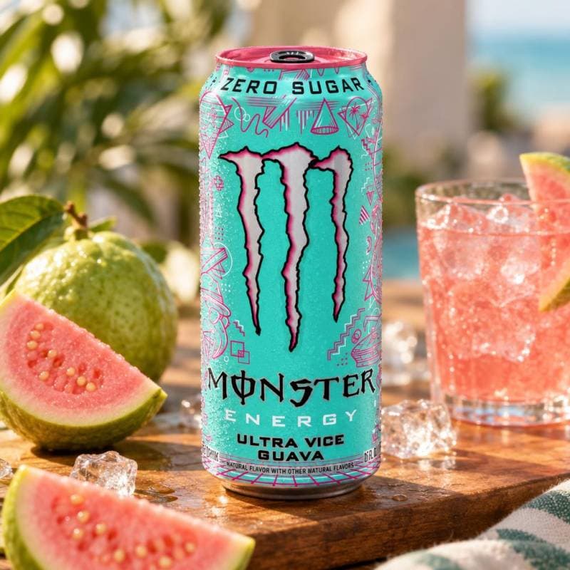 Monster Energy Zero Sugar Ultra Vice Guave 500ml - AI Generated